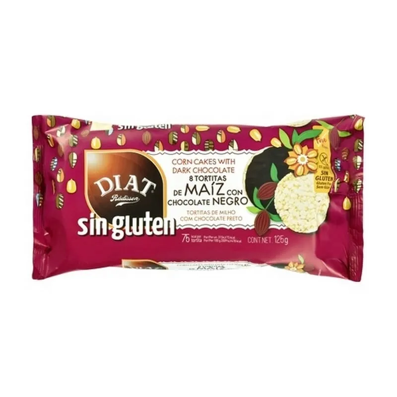 Tortitas De Maíz Con Chocolate Negro Sin Gluten 125g