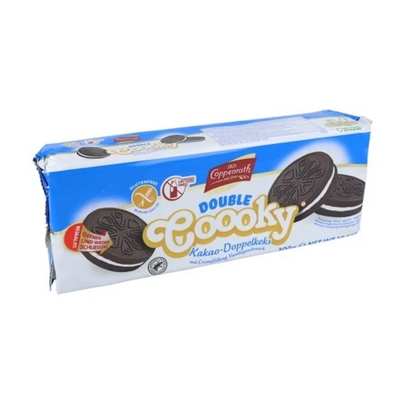 Cookies De Cacao Rellenas Crema Vainilla 300g