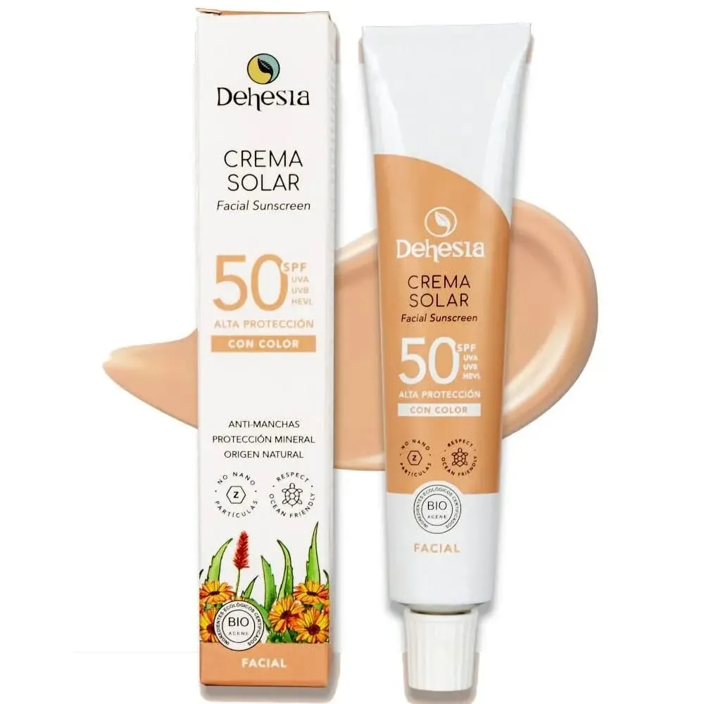 Crema Solar Facial Con Color SPF50 30 ml