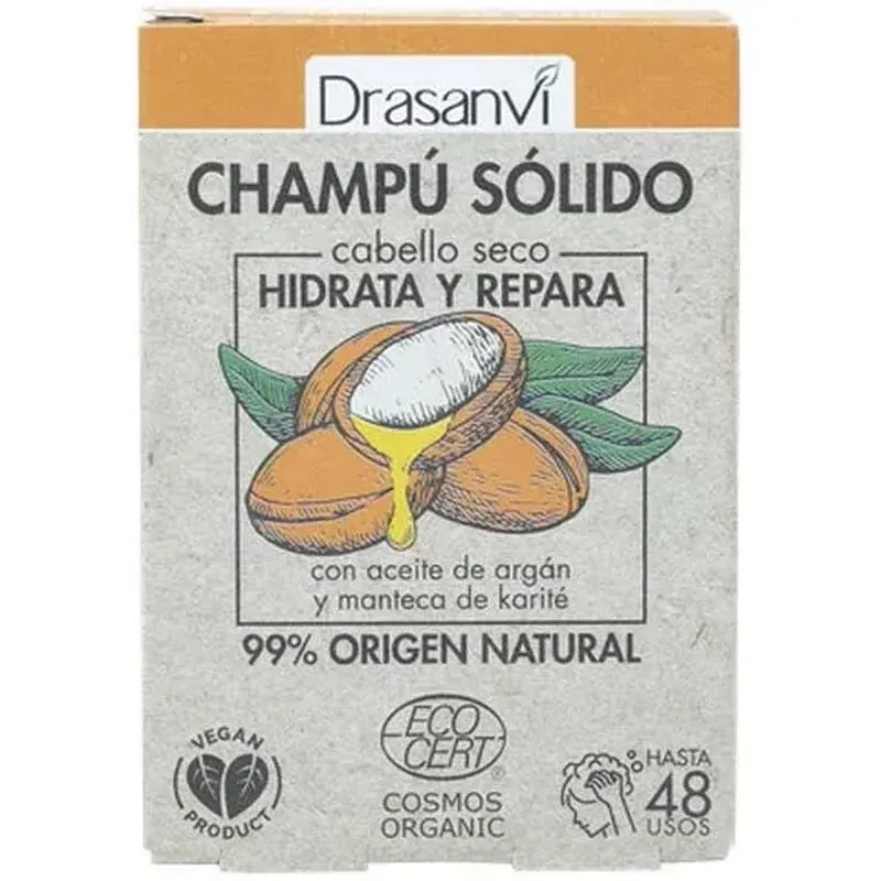 Champú Sólido Cabello Seco Argán y Karité 80g