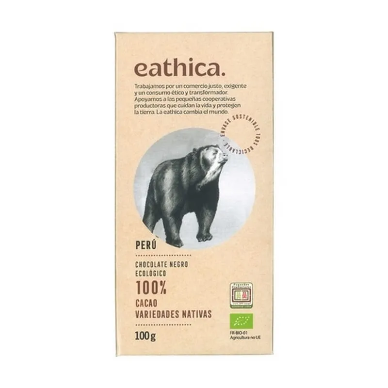 Chocolate Negro Perú 100% Eco 100g