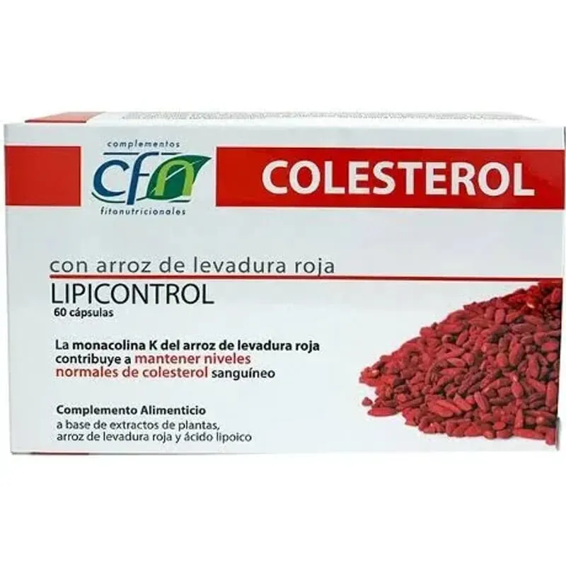 Lipicontrol Levadura Arroz Rojo 60 Caps