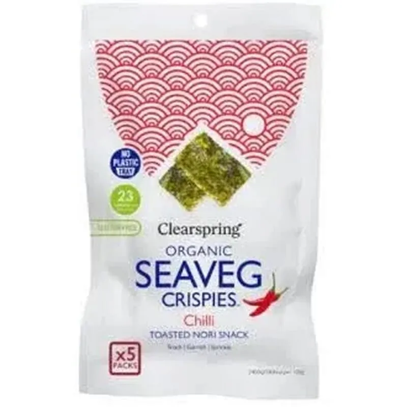 Snack Alga Nori Tostada Con Chili 5 Uds 4 g