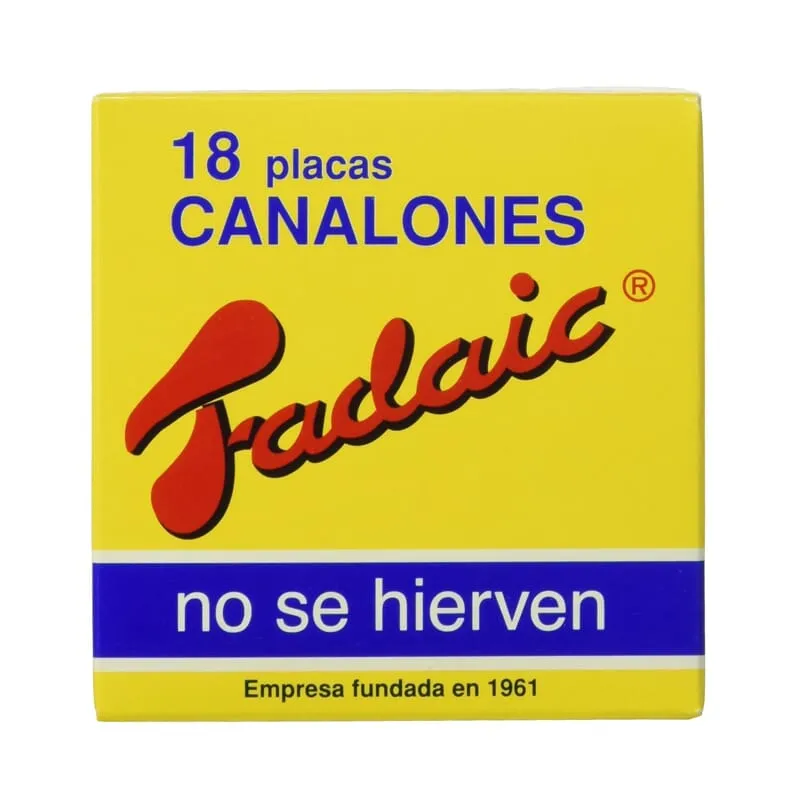 Canelones Placas Eco 18 Uds