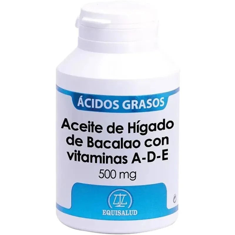 Aceite Higado Bacalao Vitaminas A-D-E 180 Perlas