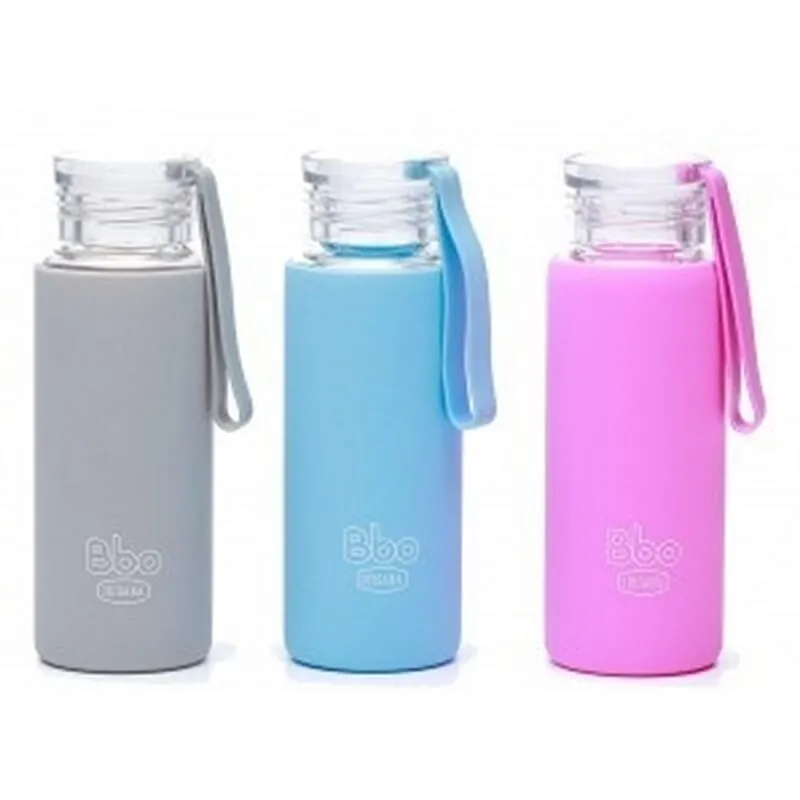 Botella Bbo Borosilicato Gris 330 ml