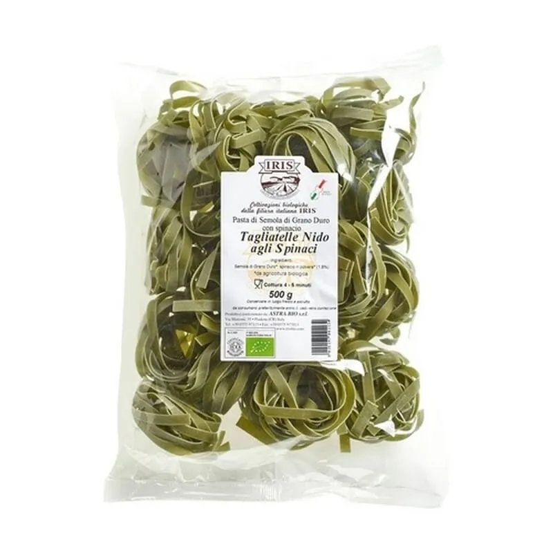 Tagliatelle De Trigo Con Espinaca Bio 500g
