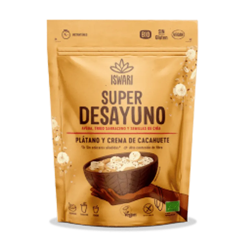 Super Desayuno Cacahuete Y Plátano Sin Gluten 360g