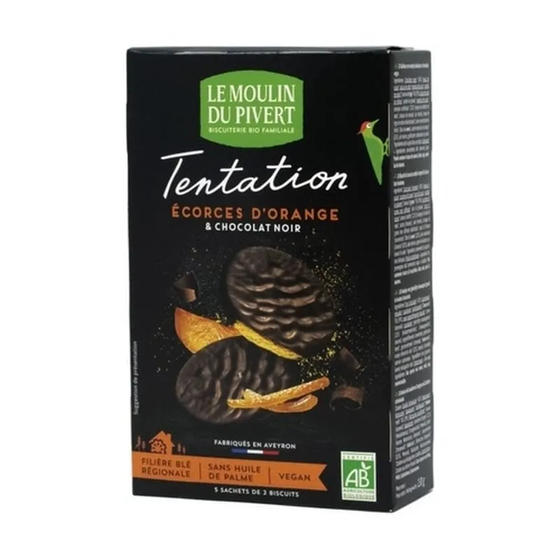 Galletas Tentation Chocolate Negro y Naranja 130g