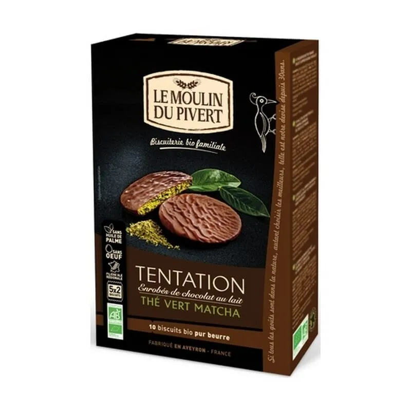 Galletas Tentation Chocolate y Té Verde Matcha 130g
