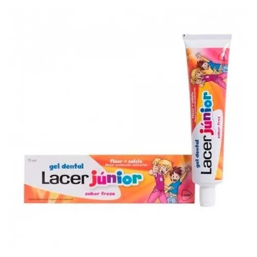 Lacer junior gel dental (1 tubo 75 ml sabor fresa)