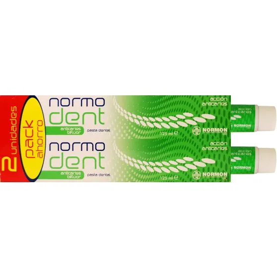 Normodent Anticaries Biflúor Pack Ahorro 2x125 ml