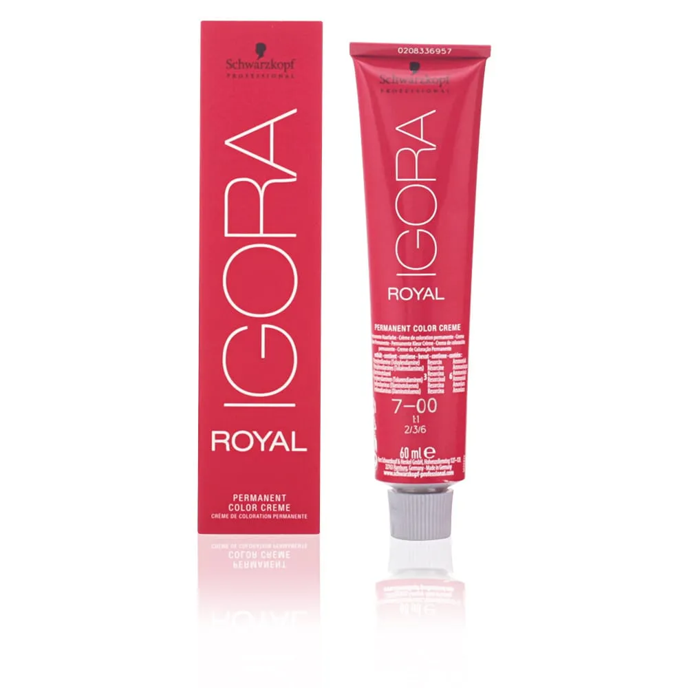 Tinte Igora Royal 7-00 Rubio Medio Intenso 60ml