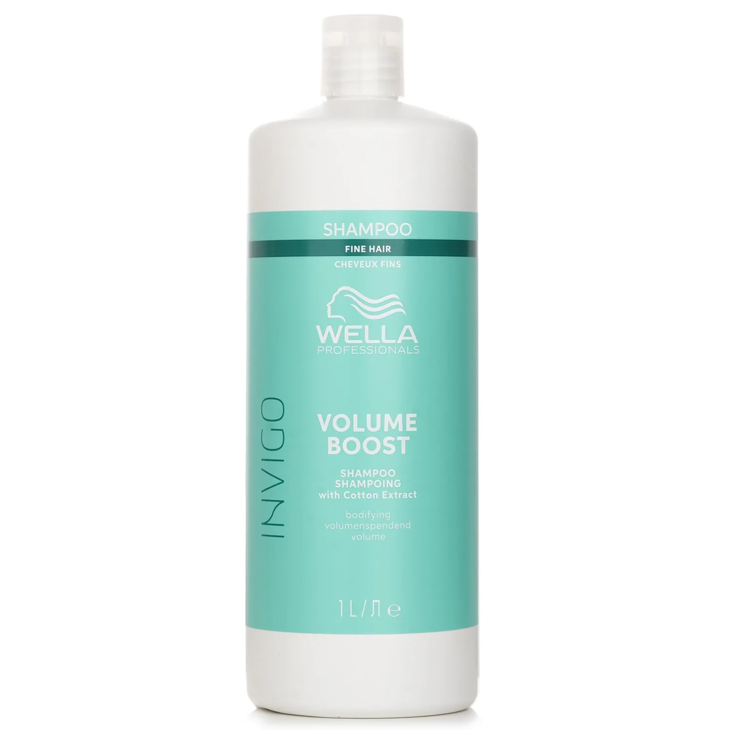 Champú Invigo Volume Boost con extracto de algodón para cabello fino