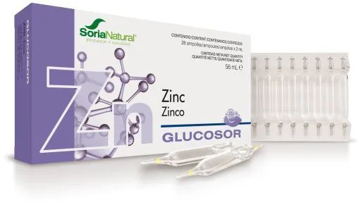 Glucosor Zinc 28 ampollas Soria Natural
