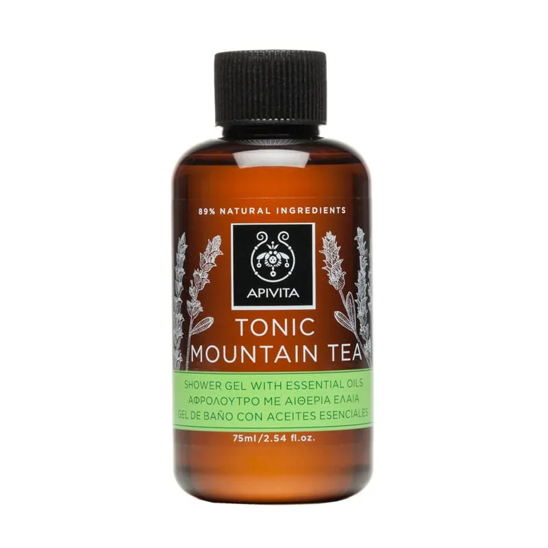 Apivita Mini Gel de Baño Tonic Té de Montaña 75ml