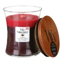 Woodwick Sun Ripened Berries Trilogy Vase (sun-ripening berries) - Scented candle - 609.0 g