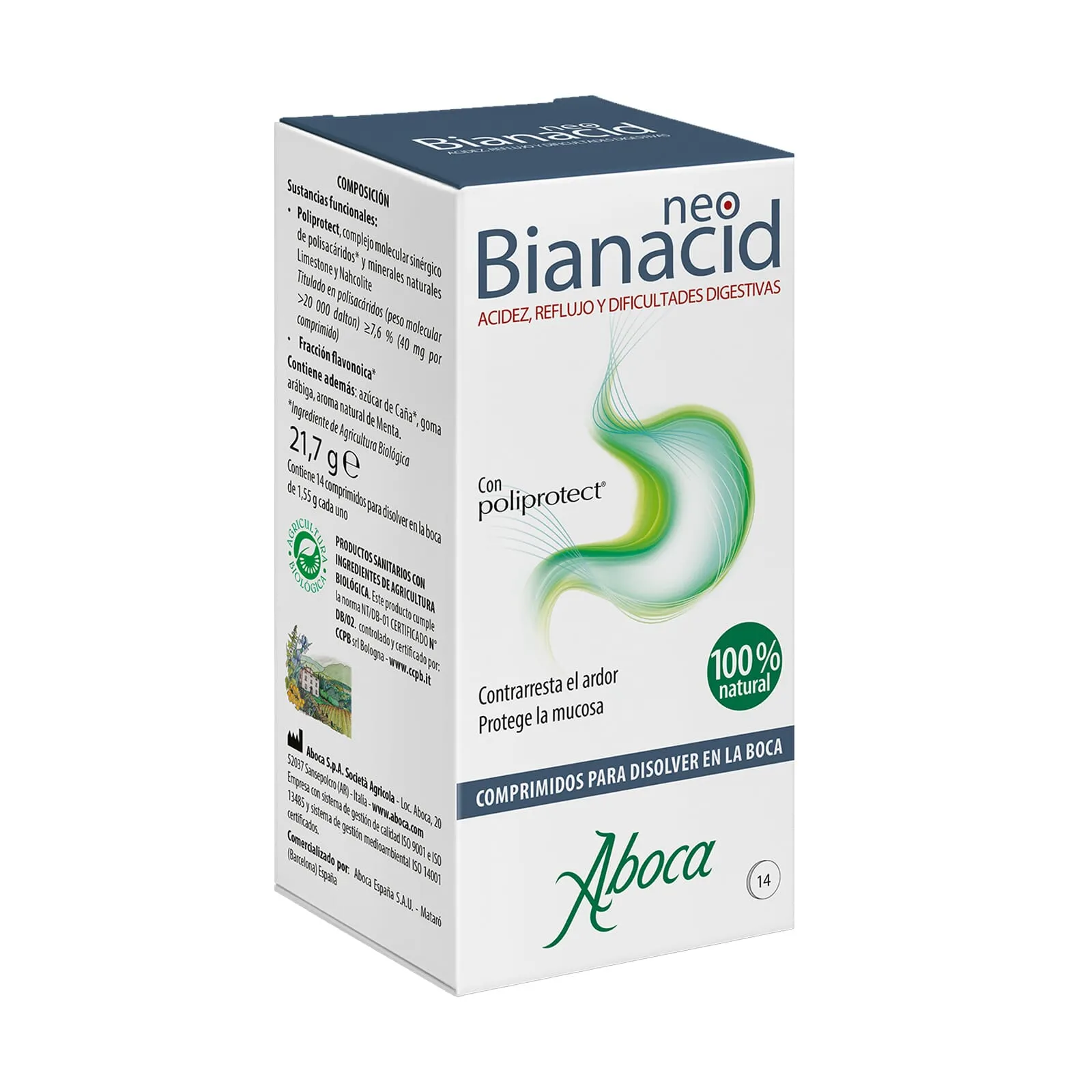 NeoBianacid Acidez y Reflujo 14 Tabletas Masticables