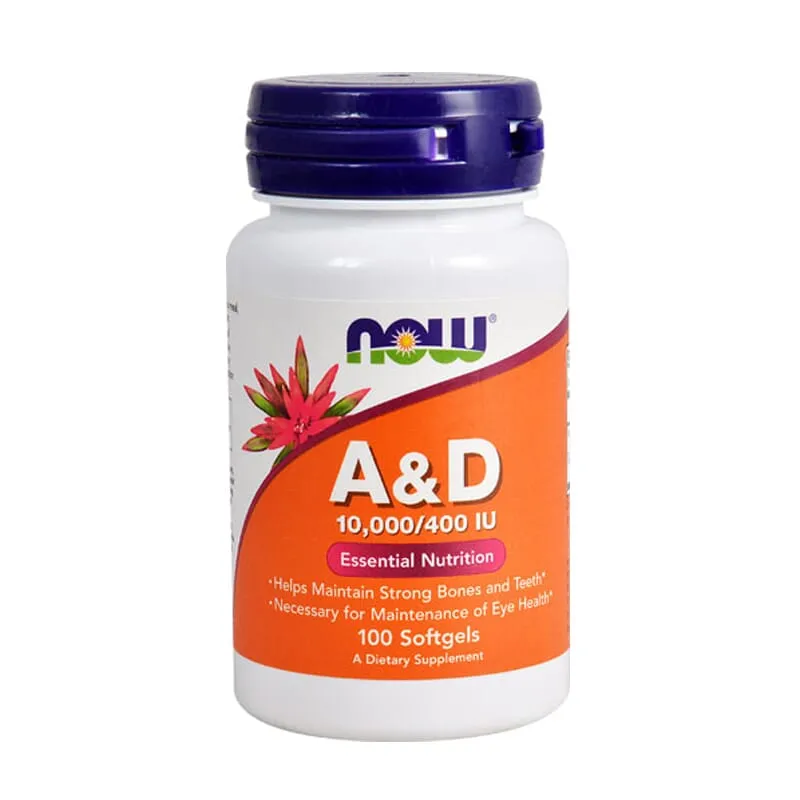 Vitaminas A y D 10,000/400 IU  100 Perlas