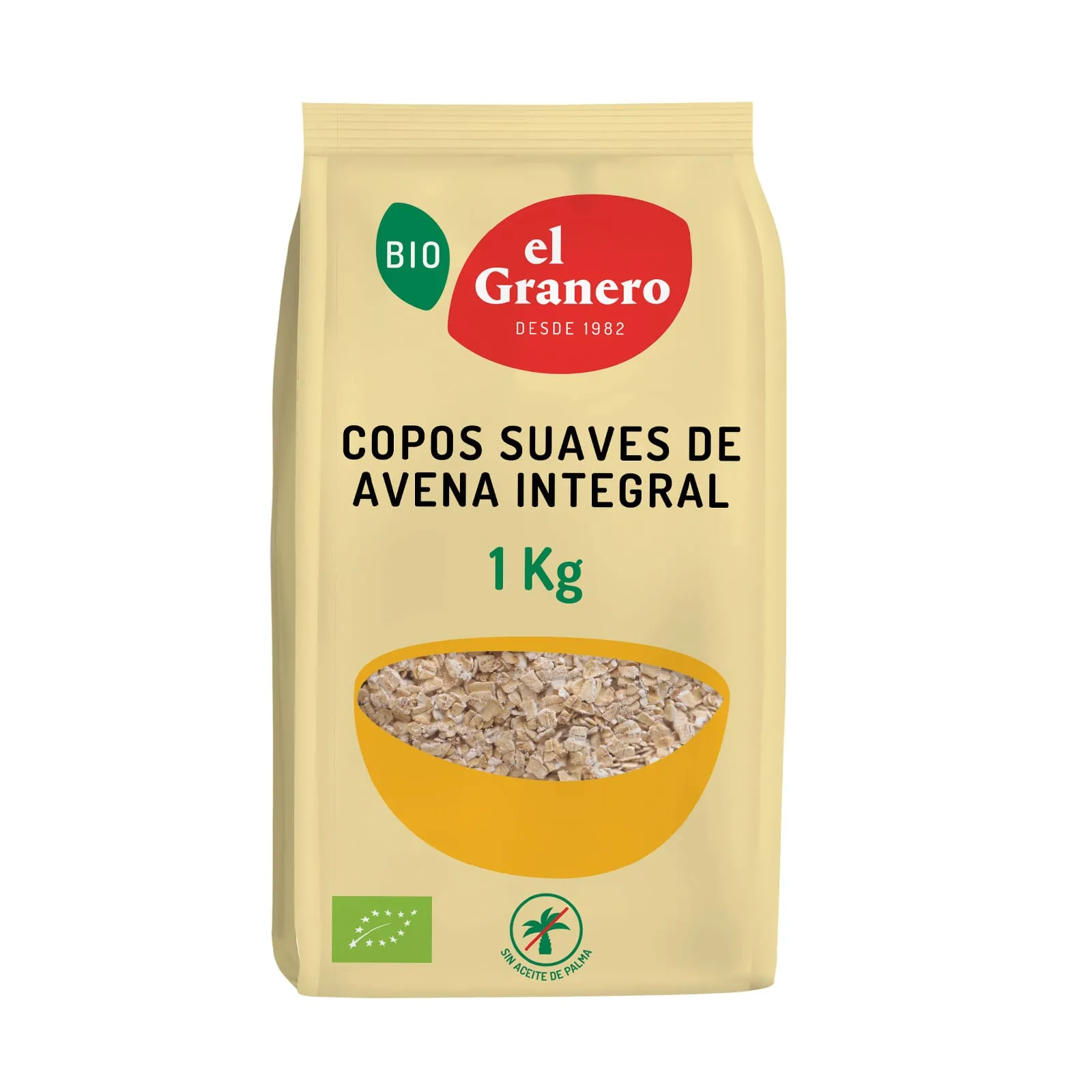 COPOS DE AVENA SUAVES INTEGRALES BIO 1 Kg