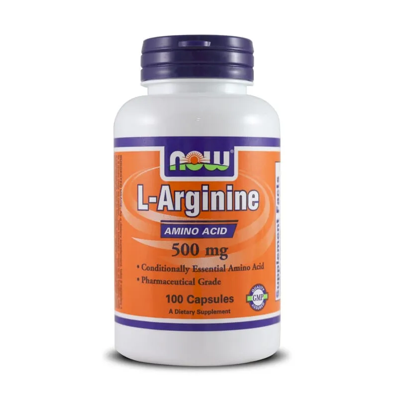 L-Arginine 500mg -100 Caps → Now Foods