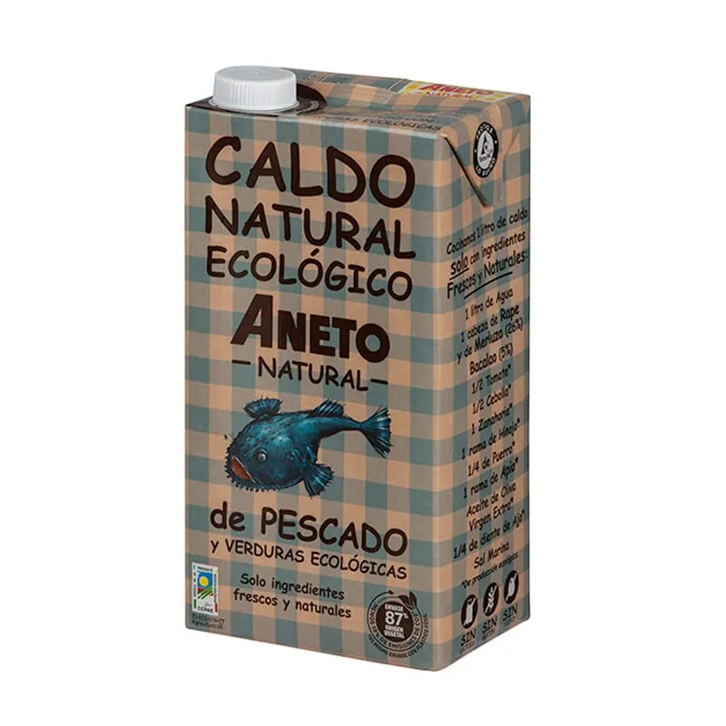Aneto Caldo Natural de Pescado con Verduras Bio 1000ml
