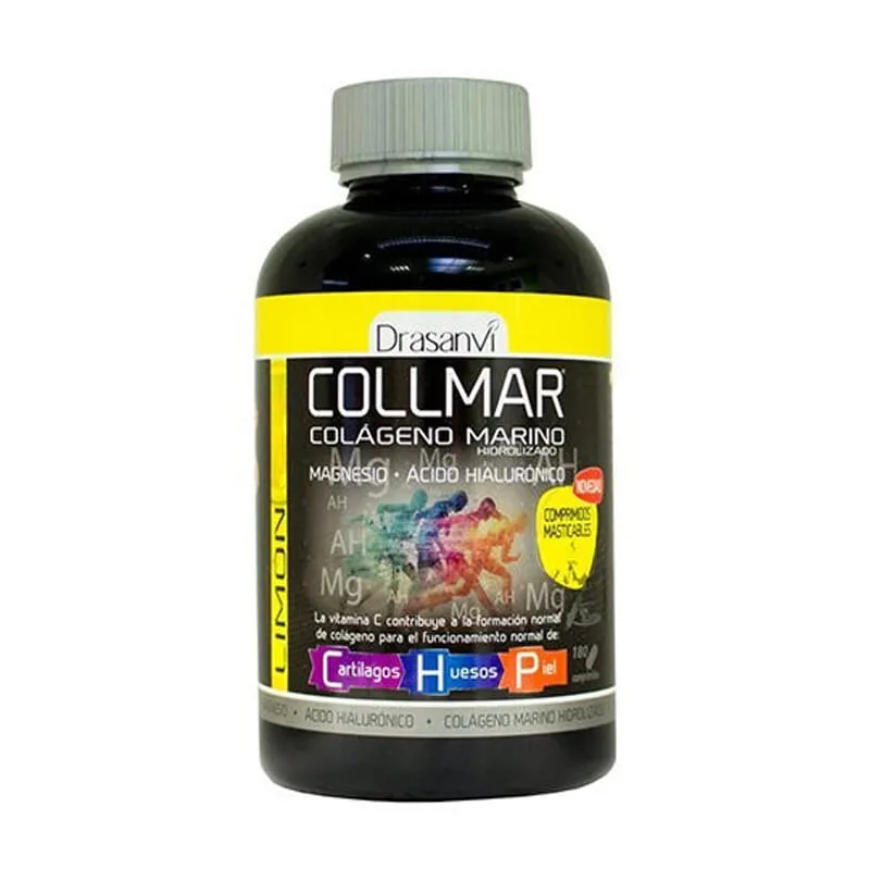 Collmar Colágeno + Magnesio + Ácido Hialurónico Comprimidos Masticables