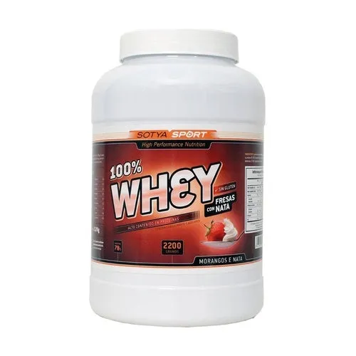 100% WHEY FRESAS CON NATA 2,2KG - SOTYA