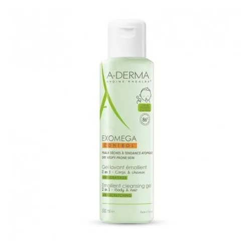 A-derma exomega control gel limpiador emoliente (1 envase 500 ml)