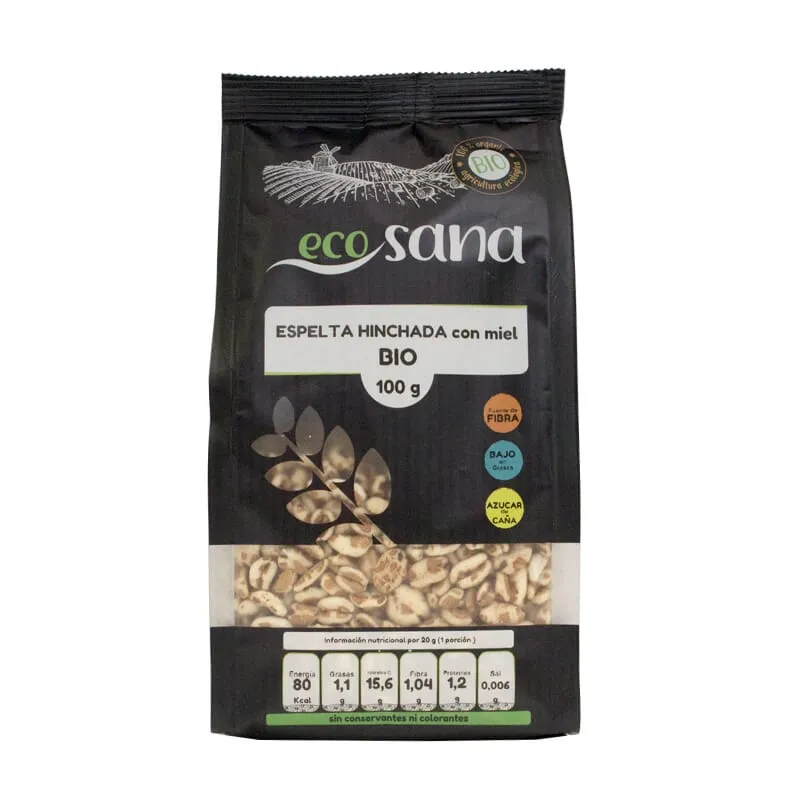 Espelta Hinchada con Miel Bio 300g