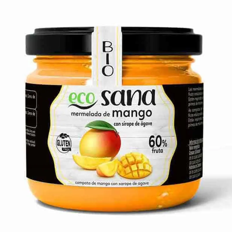 Mermelada Mango con Sirope de Ágave Bio 260g