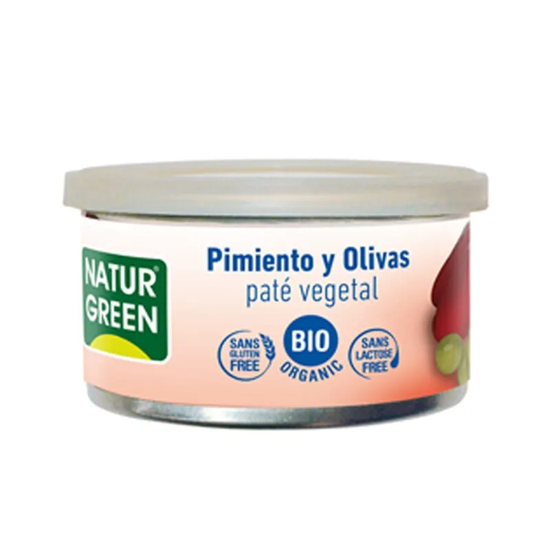 Paté Vegetal De Pimiento y Olivas Bio 125g