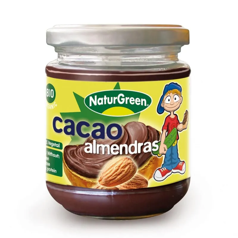 Crema De Almendras y Cacao Bio 200g