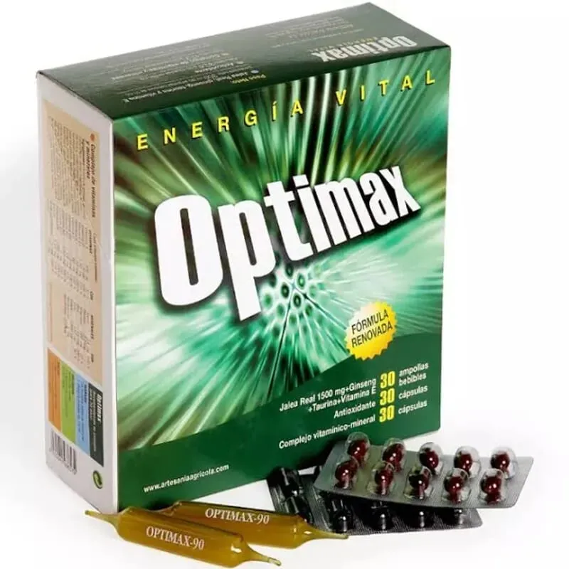 Optimax Antioxidante Complexo Vitamínico Jalea Real 30 Ampollas