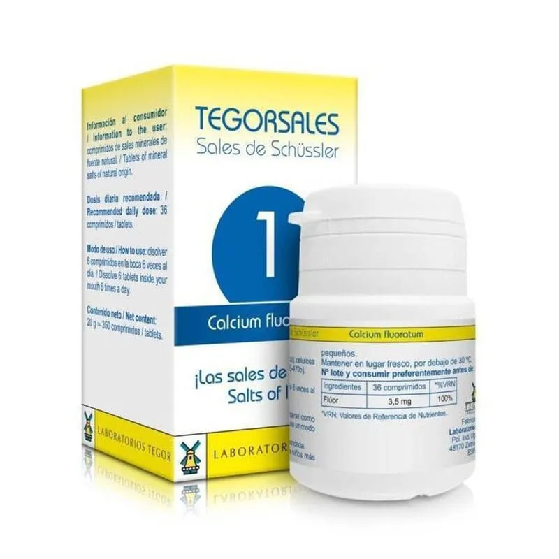 Tegorsales 1 Fluorato De Calcio 350 Tabs