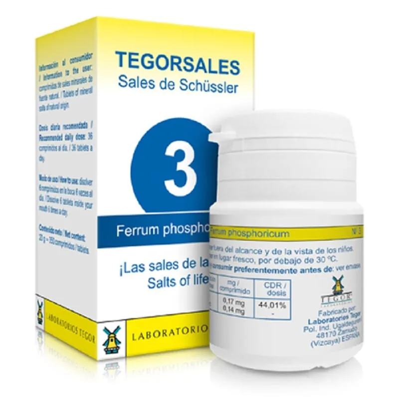 Tegorsales 3 Fosfato De Hierro 350 Tabs
