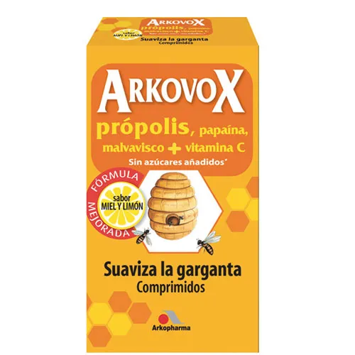 Arkovox propolis + vitamina c (20 comp miel y limon)