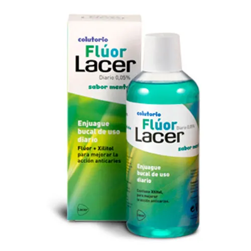 Lacer colutorio fluor diario 0,05 % (Menta 500 ml)