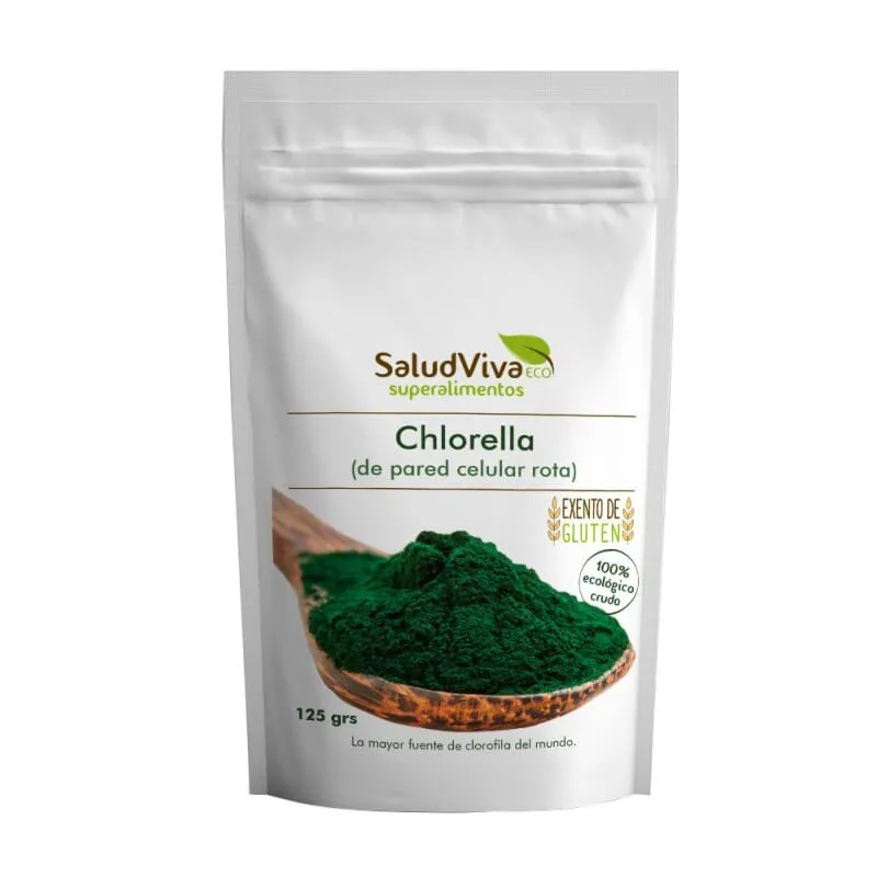 Alga Chlorella 100% Orgánico Crudo 125g
