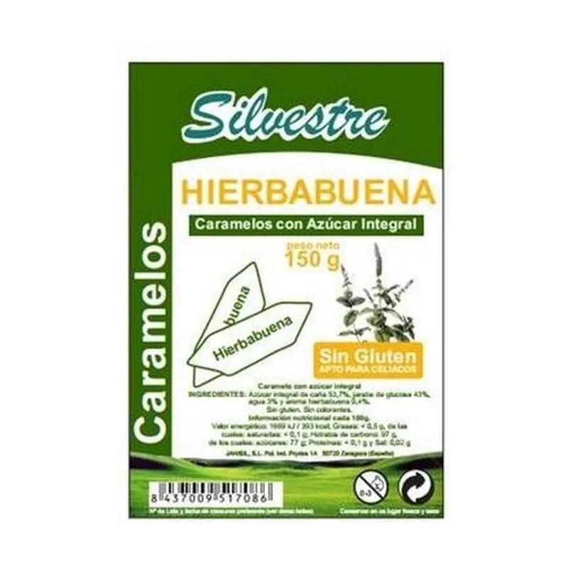 Caramelos Integrales Hierbabuena Sin Gluten 1 Kg