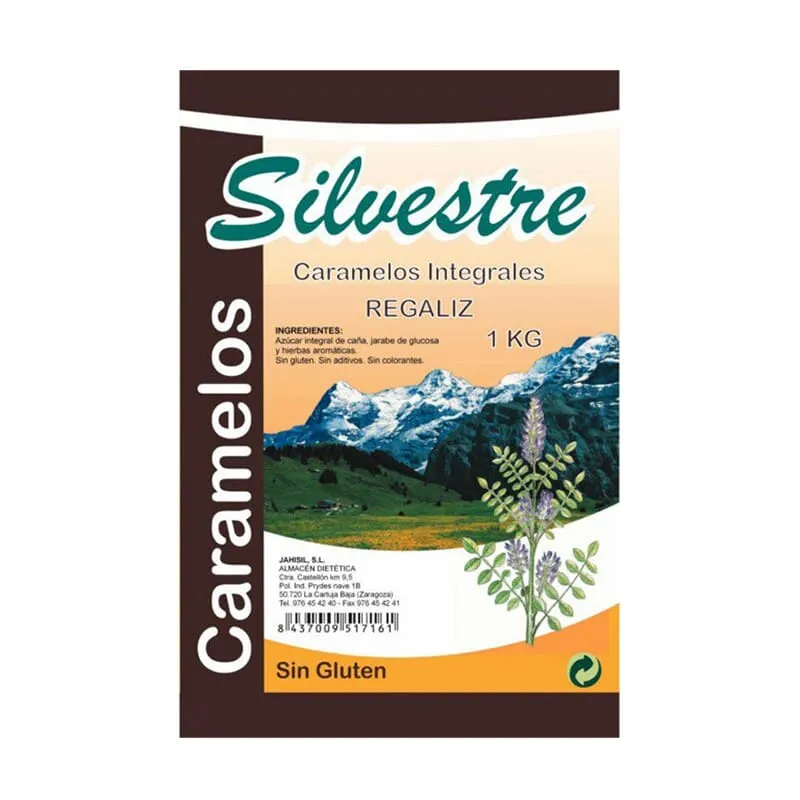 Caramelos Integrales De Regaliz 1 Kg
