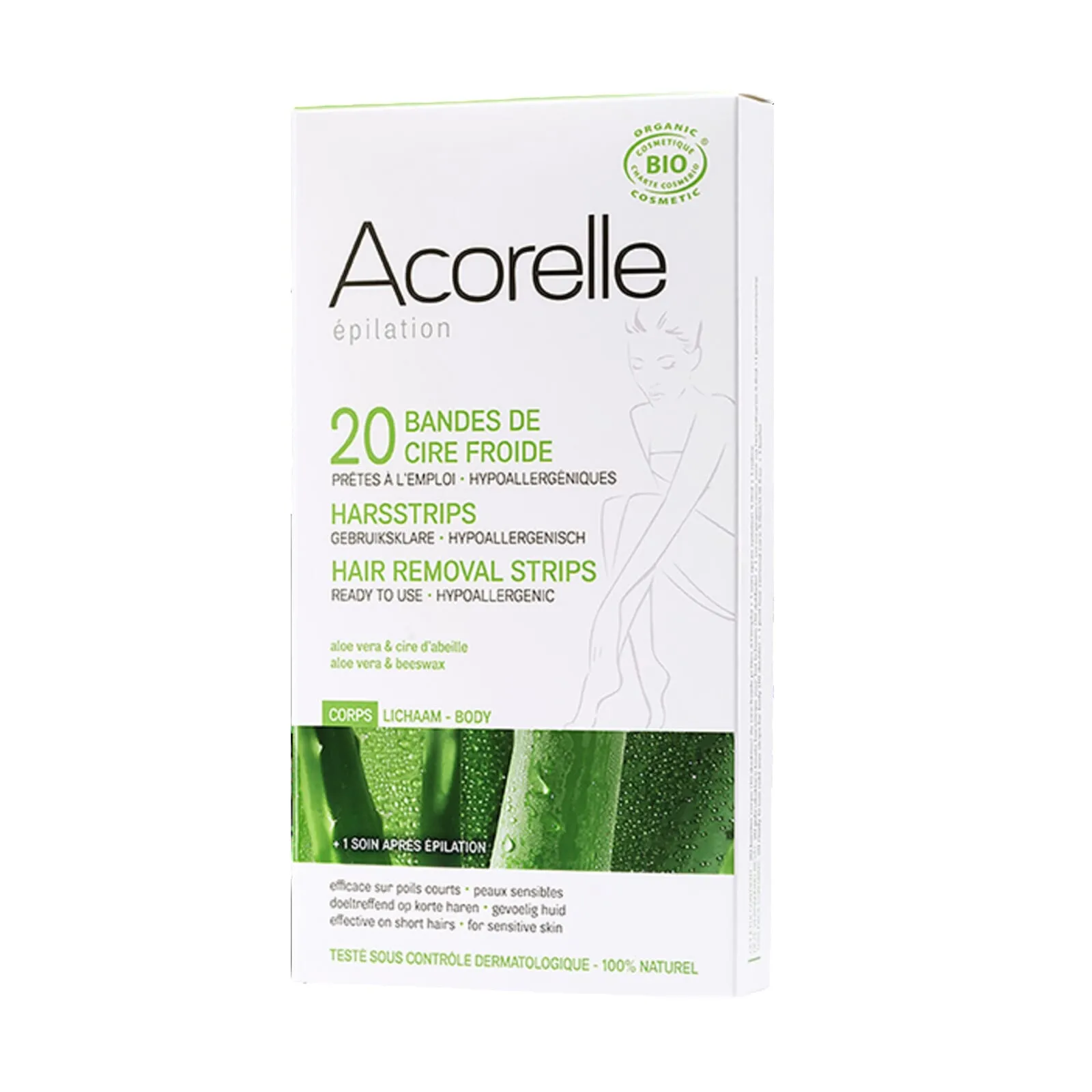 Bandas Cera Fría Cuerpo 10 Packs