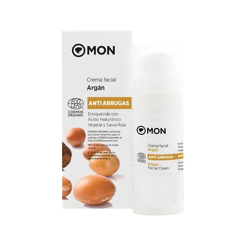 Crema Facial Argan Antiarrugas Eco Vegan 50 ml