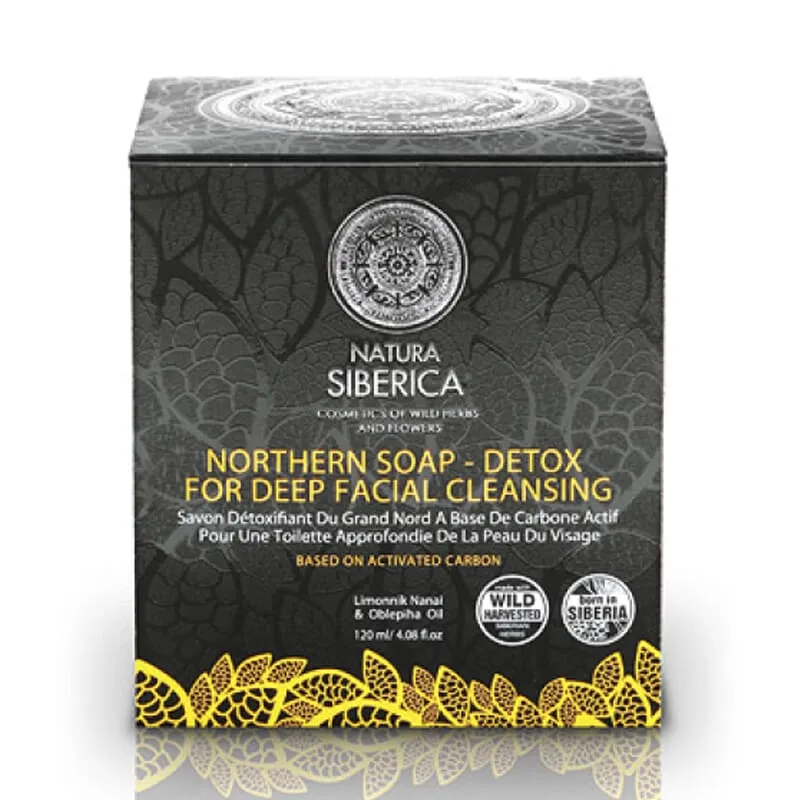 Jabón Negro Nórdico Detox Limpieza Facial Natura Siberica