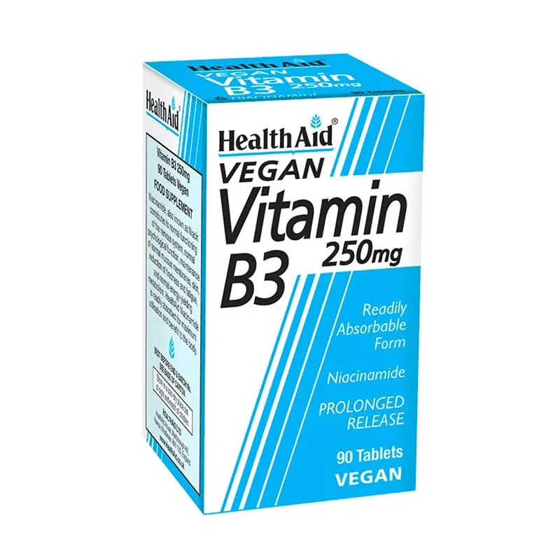 Vitamina B3 Niacinamida 250 mg 90 Tabs