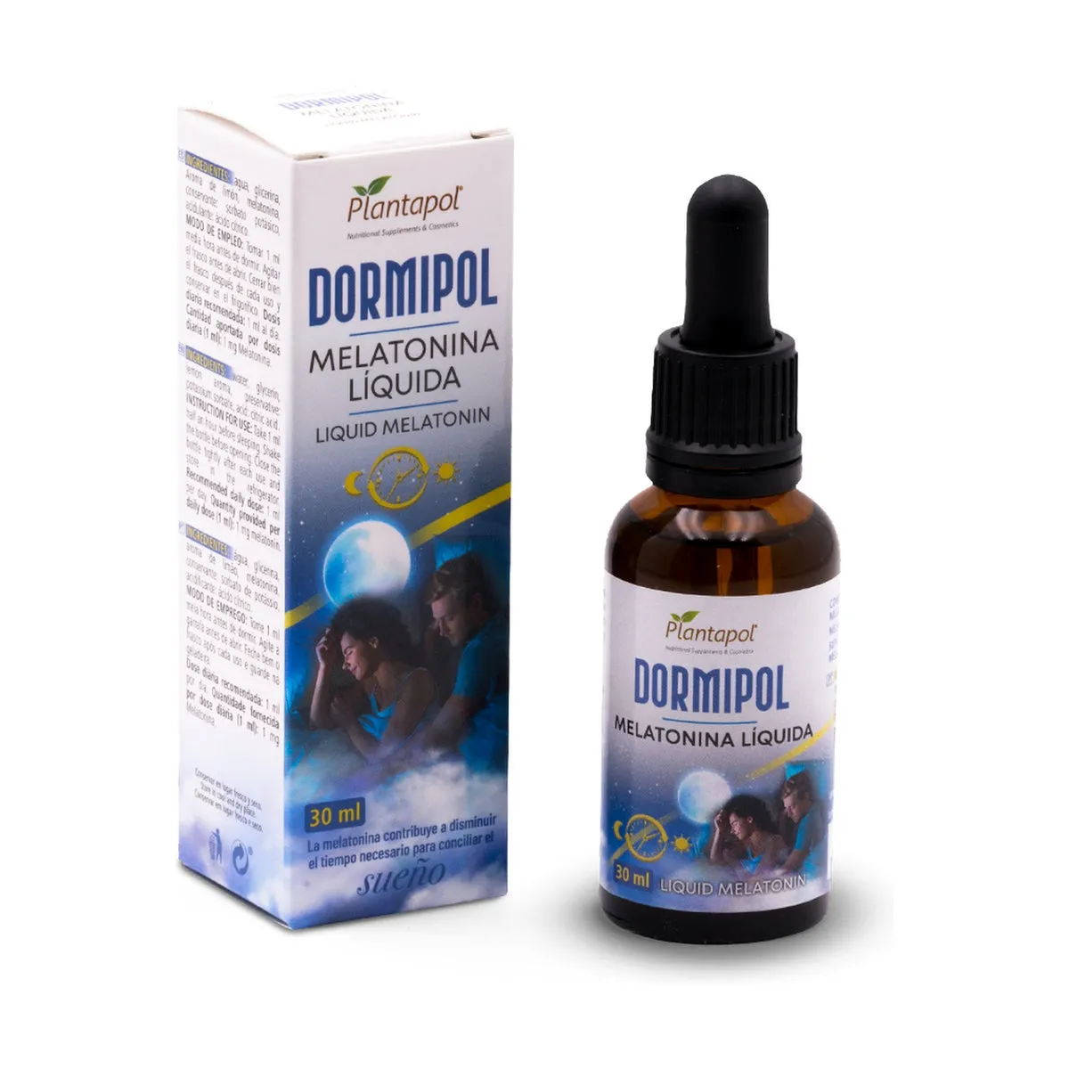 DORMIPOL - MELATONINA LÍQUIDA BOTE 30 ML - PLANTAPOL