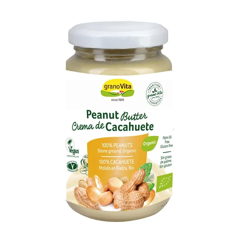 Crema De Cacahuetes Sin Gluten Bio Vegan 350g