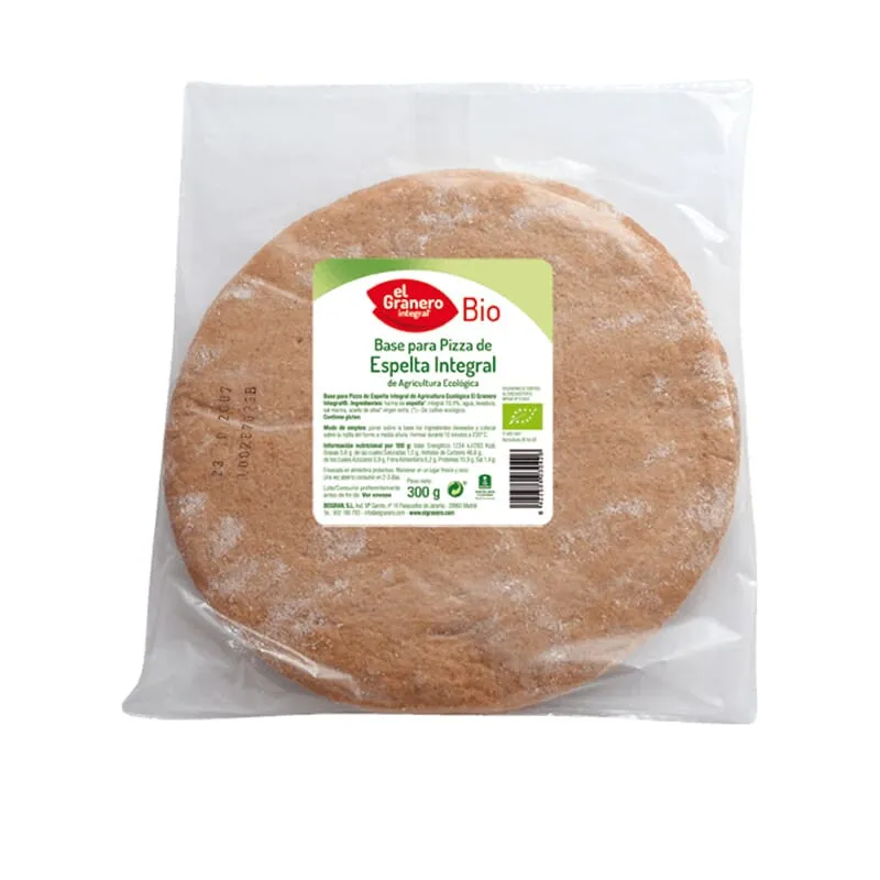 Bases De Pizza De Espelta Integral Bio 300g