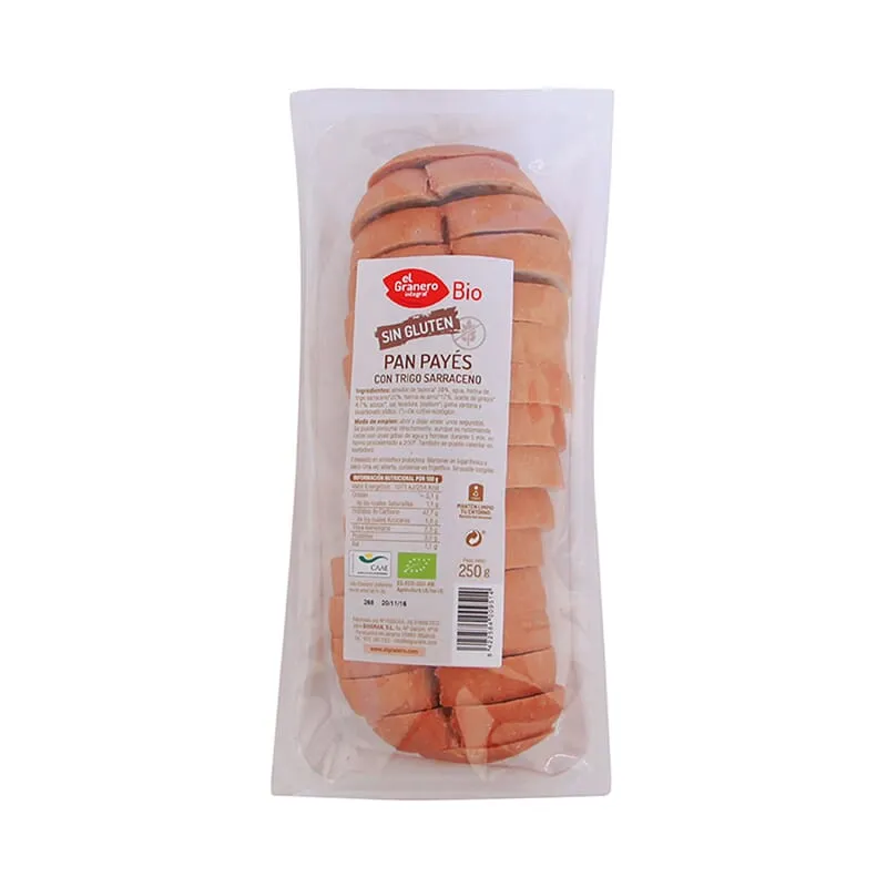 Pan Payes Trigo Sarraceno Sin Gluten Eco Vegan 250g