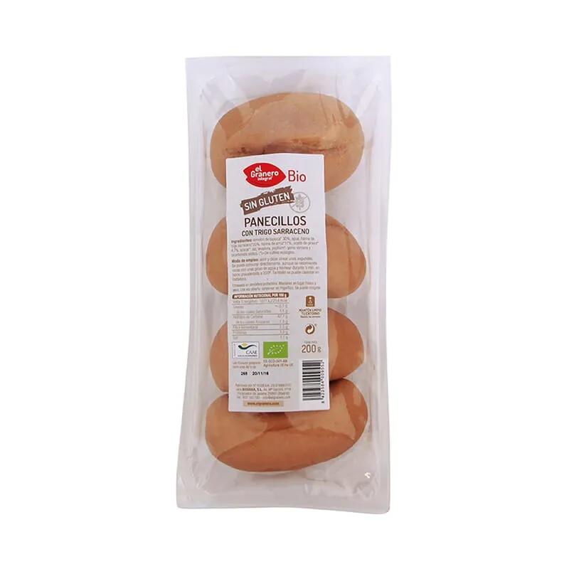 Panecillos Con Trigo Sarraceno Sin Gluten Bio 800g